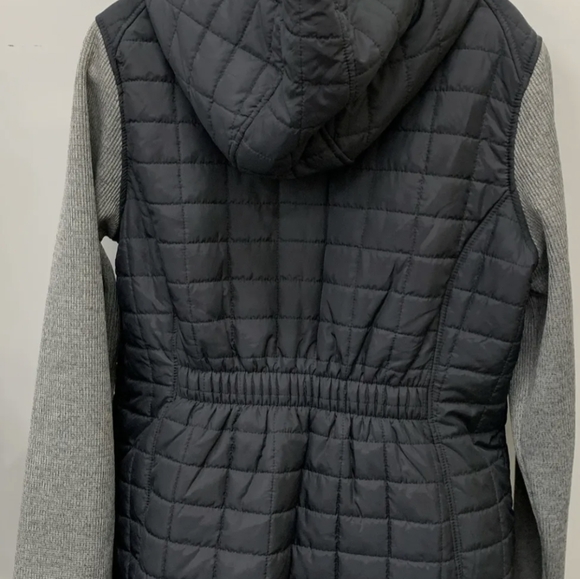 Reebok Women's Gray Quilted Full Zip Hooded Jacket Size L - Picture 3 of 3